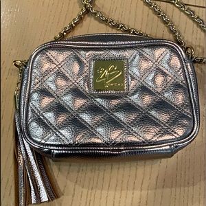 Bebe Chanel gold metallic handbag